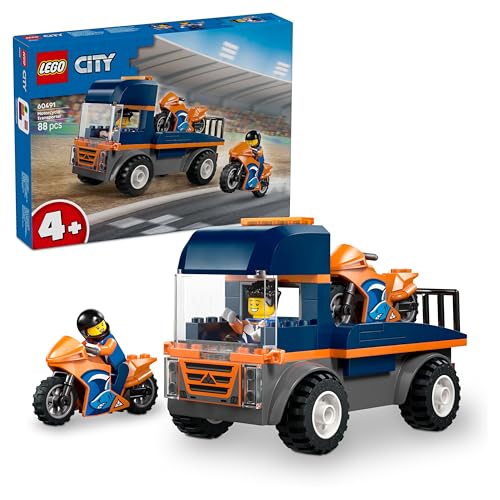 LEGO City Motorcycle Transport...t for 4+ Year Old Boys - 60491 - down 10.67% (£1.44) to £12.05 from £13.49