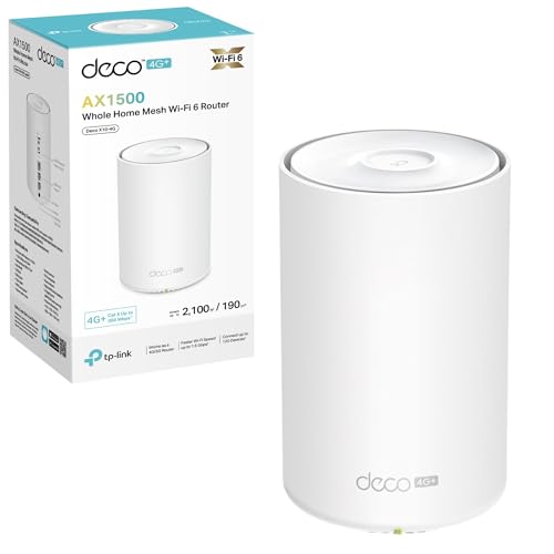 TP-Link Deco X10-4G(1-pack) AX...ontrol via Alexa & Google Home - down 5.00% (£5.00) to £94.99 from £99.99