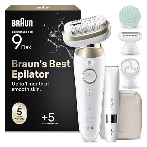 Braun Silk·épil 9 Flex Epilato...y Trimmer, Lasting Smooth Skin - down 28.59% (£70.07) to £174.98 from £245.05