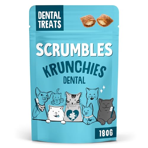 Scrumbles Krunchies Cat Dental Pillow Treats 180g - down 14.29% (£0.50) to £3.00 from £3.50