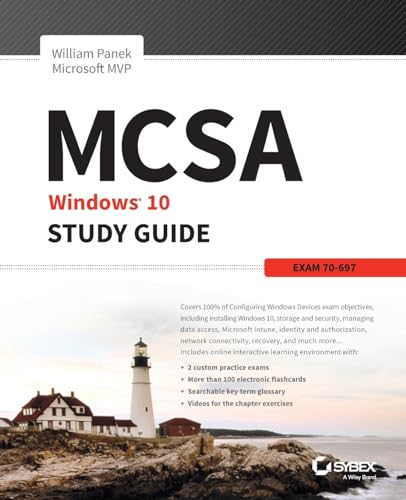 MCSA Microsoft Windows 10 Study Guide: Exam 70-697 - down 7.55% (£1.02) to £12.49 from £13.51
