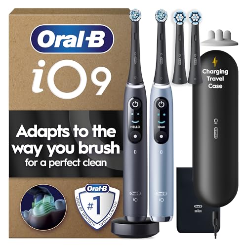 Oral-B iO9 Electric Toothbrush...Charger Pouch, UK Two Pin Plug - down 20.31% (£80.28) to £315.00 from £395.28
