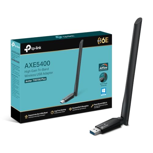TP-Link Archer TXE70U Plus AXE...ty, Windows 11/10, Plug & Play - down 27.09% (£13.00) to £34.99 from £47.99