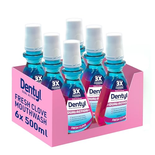 Dentyl Dual Action CPC Mouthwa...ol Free, Fresh Clove, 6x500 ml - down 32.20% (£5.70) to £12.00 from £17.70