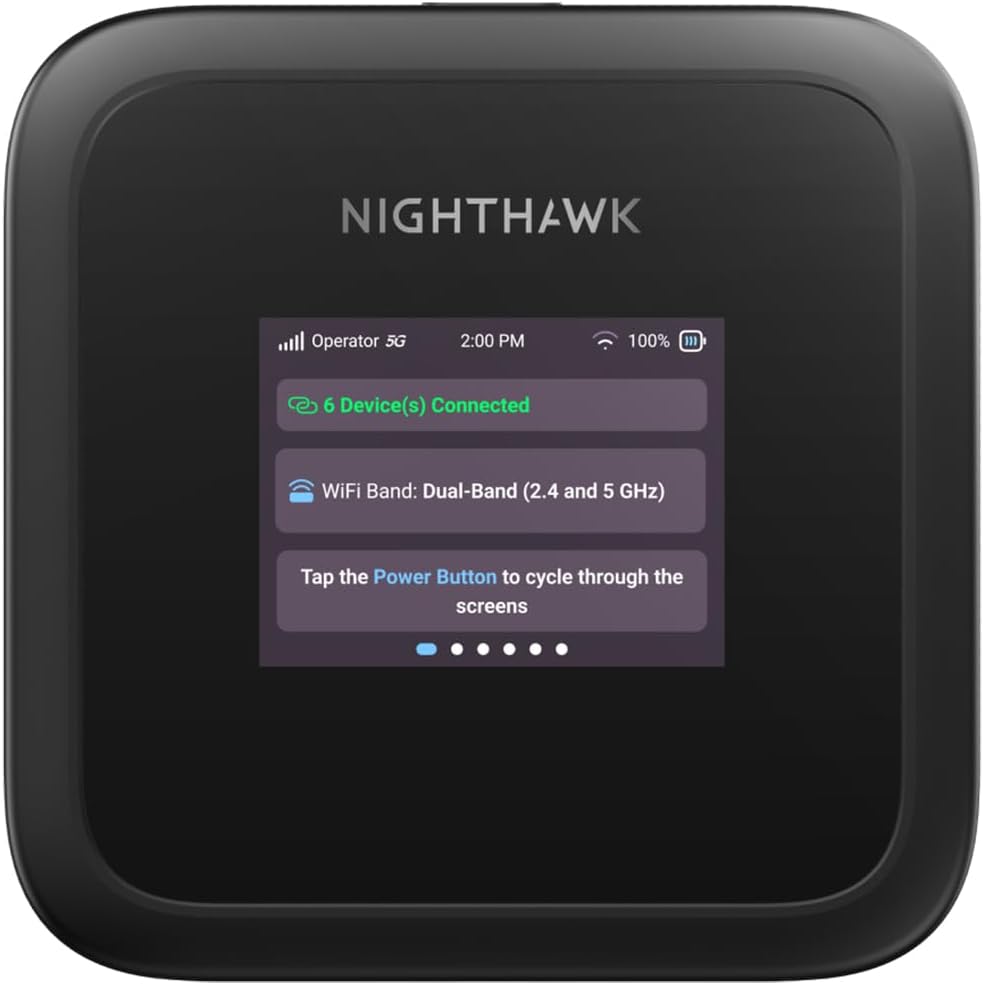 NETGEAR Nighthawk M3 – 5G Mobi...i 6, up to 32 Devices (MH3150) - down 10.26% (£40.00) to £349.99 from £389.99