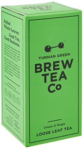 Brew Tea Co - Yunnan Green - G... & Hoppy - 113g Loose Leaf Tea - down 28.00% (£1.82) to £4.68 from £6.50