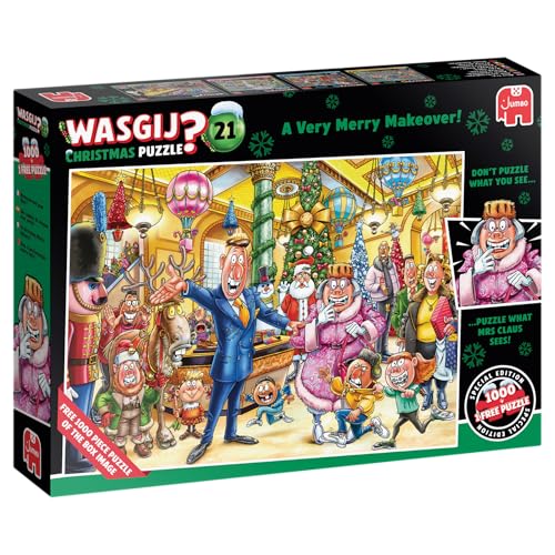 Wasgij Christmas 21, A Very Me...rdboard 1000Pc Puzzles - Jumbo - down 17.87% (£2.50) to £11.49 from £13.99