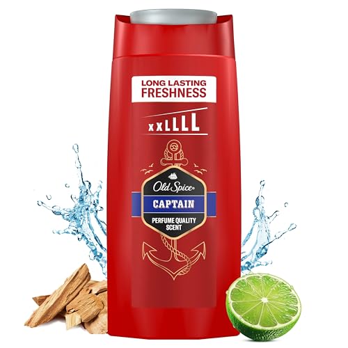 Old Spice Captain Shower Gel &...-Face Wash, Long-Lasting Fresh - down 40.91% (£2.07) to £2.99 from £5.06
