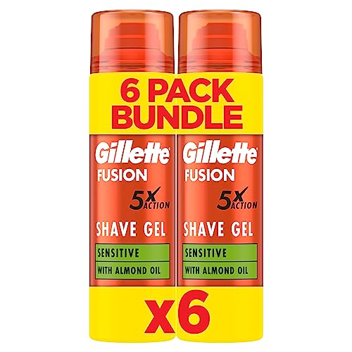 Gillette Fusion Shave Gel for ...efreshes, and Soothes, 6x200ml - down 27.31% (£4.96) to £13.20 from £18.16