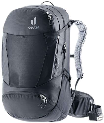 Deuter - Trans Alpine 30 bike ...cover & SOS label | 30l; black - down 27.06% (£32.98) to £88.89 from £121.87
