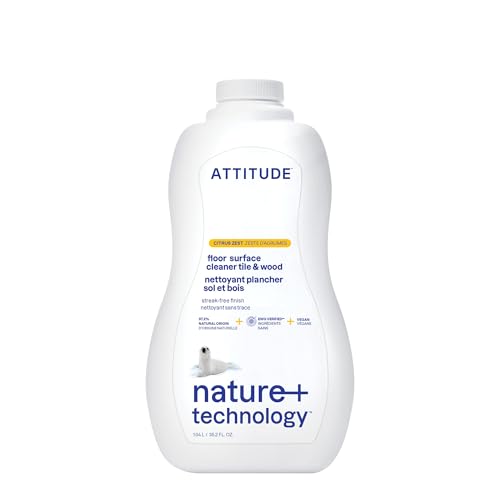 ATTITUDE Floor Cleaner, EWG Ve...Citrus Zest Scent, 1.04 Liters - down 67.74% (£6.97) to £3.32 from £10.29