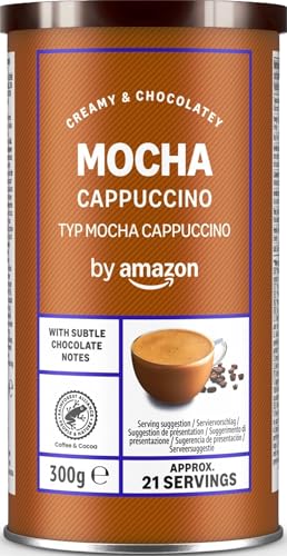 by Amazon Instant Choco Cappuccino, Dark Roast, 300g - down 48.44% (£1.86) to £1.98 from £3.84