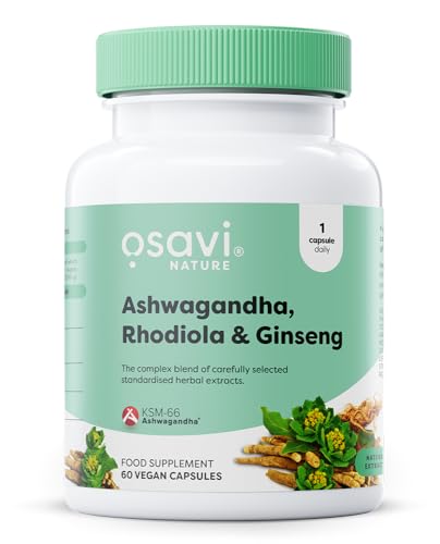 Osavi Ashwagandha, Rhodiola & ... Resilience | Focus & Vitality - down 29.21% (£4.30) to £10.42 from £14.72