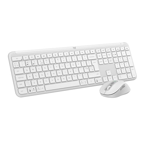 Logitech MK950 Signature Slim ...d Mac, QWERTY UK Layout, White - down 13.33% (£12.00) to £77.99 from £89.99