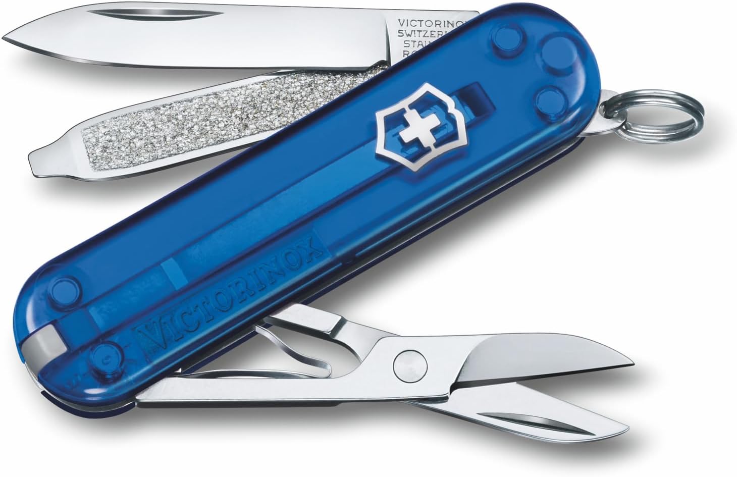 Victorinox Classic SD Mini Swi...ade, Keyring, Blue Transparent - down 9.98% (£1.58) to £14.25 from £15.83