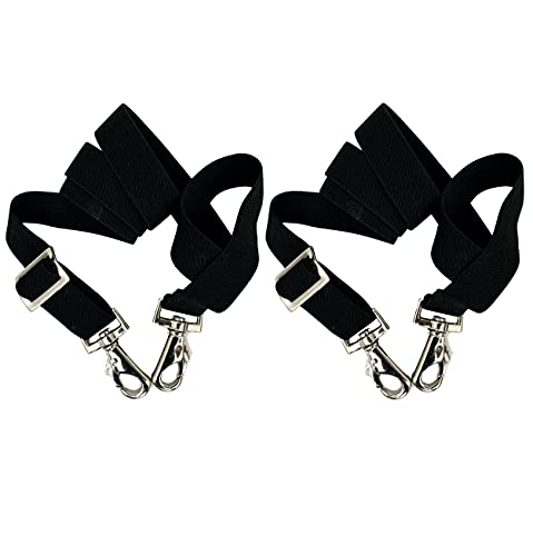 Majestic Ally Pack of 2 Adjust...th Double Swivel Snaps - Black - down 47.94% (£11.16) to £12.12 from £23.28
