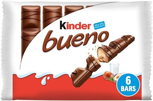 Kinder Bueno Classic Chocolate Bars, Pack of 6 - down 20.00% (£0.42) to £1.68 from £2.10