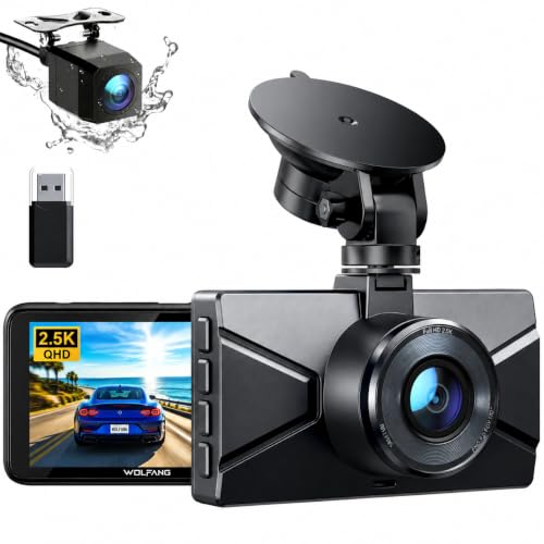 WOLFANG Dash Cam Front and Rea...e Angle WDR, 24H Parking Guard - down 26.85% (£9.54) to £25.99 from £35.53