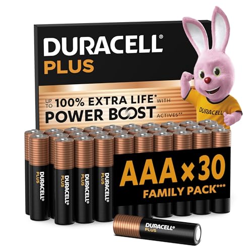 DURACELL Plus AAA Batteries (3...aging – 10-Year Storage-MN2400 - down 19.98% (£3.37) to £13.50 from £16.87