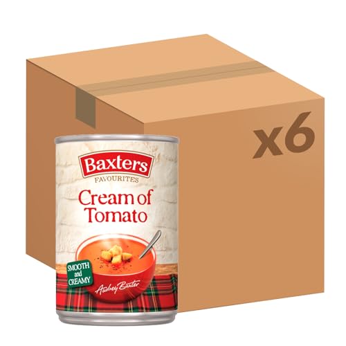 Baxters Favourites Cream of Tomato Soup, 400 g (6-Pack) - down 27.50% (£3.30) to £8.70 from £12.00