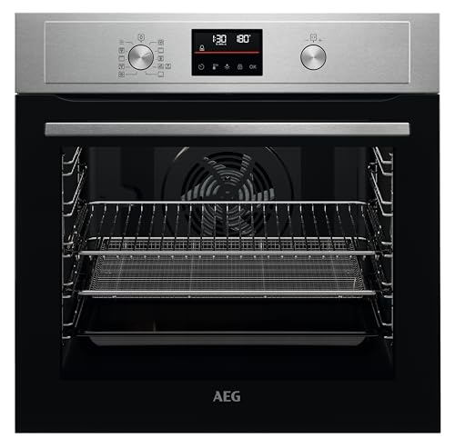 AEG Built-in Oven BEX535A61M, 72 L, Class A, Stainless Steel - down 15.60% (£70.03) to £378.97 from £449.00