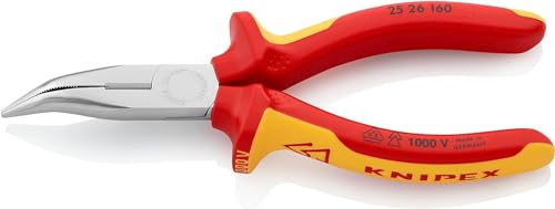 KNIPEX Snipe Nose Side Cutting..., VDE-Tested 160 mm, 25 26 160 - down 39.86% (£14.31) to £21.59 from £35.90