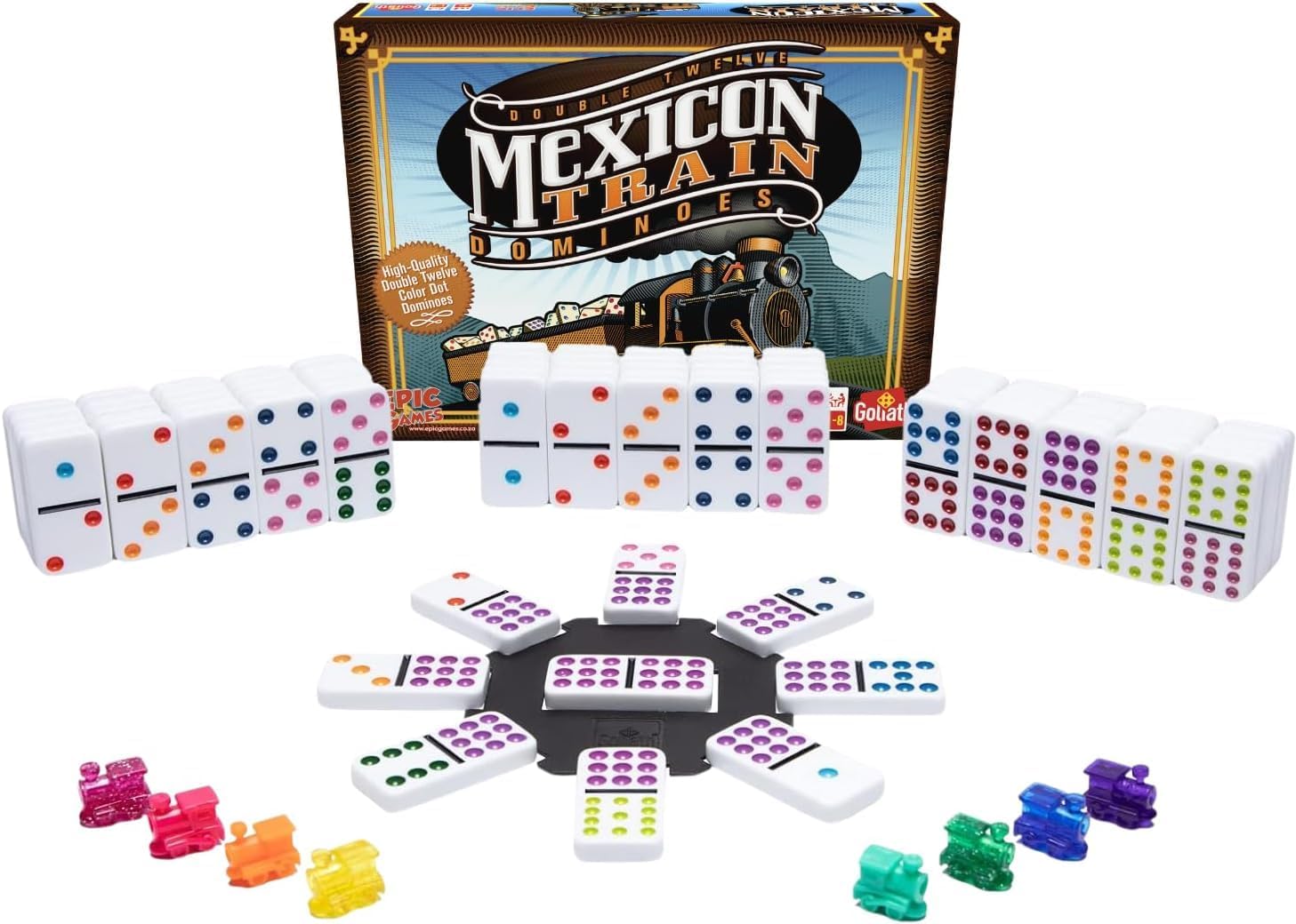 Goliath Games: Mexican Train D...vers | For 1-8 Players Ages 6+ - down 6.48% (£1.51) to £21.81 from £23.32