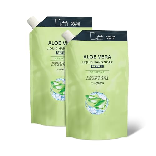 by Amazon Aloe Vera Hand Soap Refill, 2 x 1000ml - down 13.09% (£0.58) to £3.85 from £4.43
