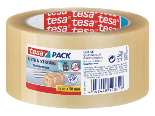 tesaPack Ultra Strong 51124 Tr...vy parcels, 6 Rolls 66m x 50mm - down 10.02% (£1.69) to £15.17 from £16.86