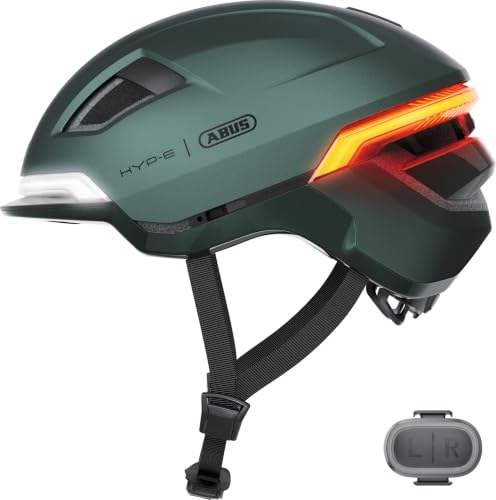 ABUS Bike Helmet HYP-E - Helme...ith Front Light, Size L, Green - down 22.03% (£37.57) to £132.99 from £170.56