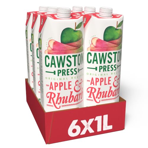 Cawston Press Apple & Rhubarb Pressed Juice 1L (Pack of 6) - down 50.00% (£9.60) to £9.60 from £19.20