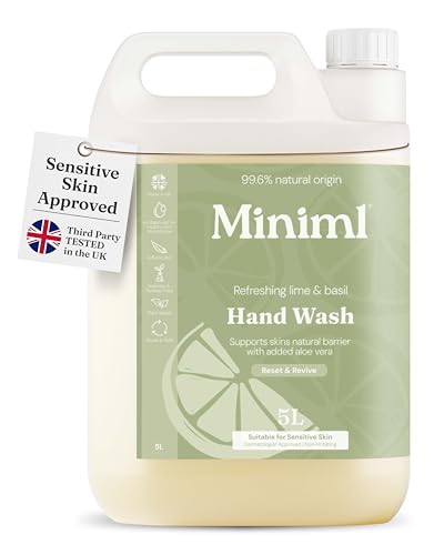 Miniml Hand Soap Wash Liquid 5...re - 100% Vegan & Cruelty Free - down 16.30% (£2.69) to £13.81 from £16.50