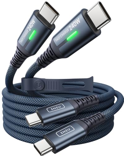 INIU 240W USB C to USB C Cable...+2m Blue] Fast Charging Type C - down 10.01% (£1.00) to £8.99 from £9.99