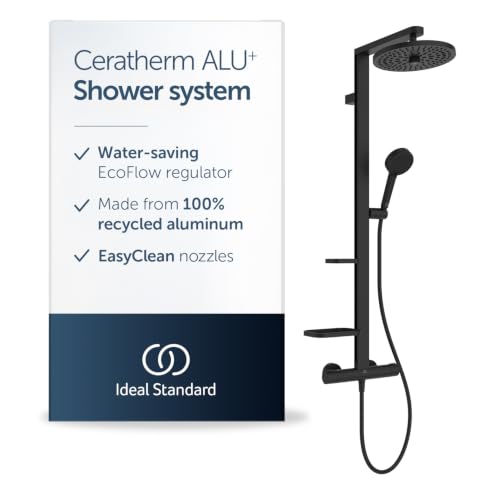 Ideal Standard Ceratherm Alu+ ...– Matt Black (356x501x1113 mm) - down 26.89% (£92.03) to £250.20 from £342.23