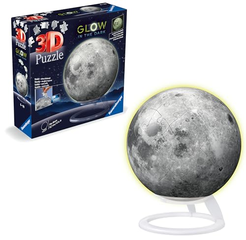Ravensburger Glow in The Dark ...eces - No Glue Required, White - down 11.59% (£1.31) to £9.99 from £11.30