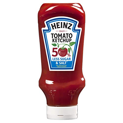 Heinz Tomato Ketchup 50% less sugar and salt, 800ml - down 12.28% (£0.49) to £3.50 from £3.99