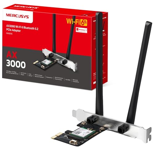 Mercusys MA80XE AX3000 WiFi 6 WiFi Card PCIe WiFi Card - down 21.75% (£5.00) to £17.99 from £22.99