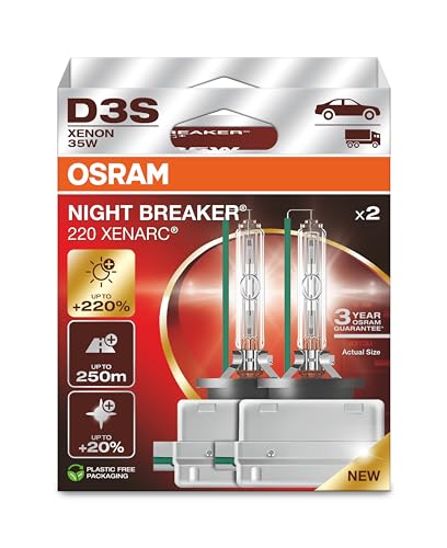 OSRAM XENARC NIGHT BREAKER 220...ht lamp, 66340XN2-2HB, 2 lamps - down 15.00% (£23.10) to £130.87 from £153.97