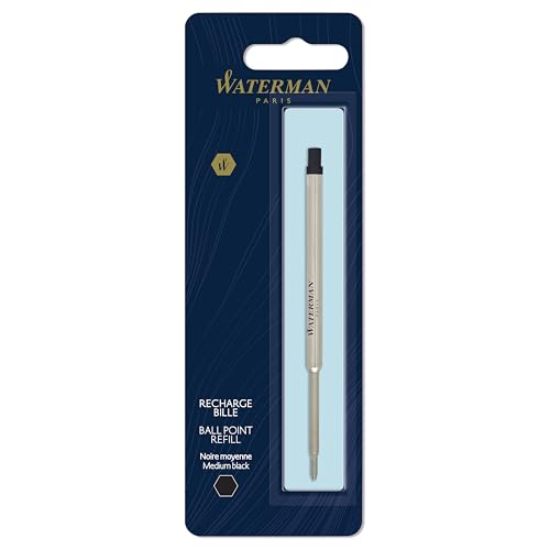 Waterman Ballpoint Pen Refill ...um Point | Black Ink | 1 Count - down 66.36% (£4.38) to £2.22 from £6.60