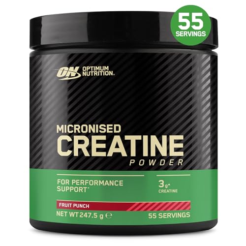 ON Creatine Powder Flavoured - Fruit Punch 247.5g 55 Serve - down 24.50% (£2.94) to £9.06 from £12.00