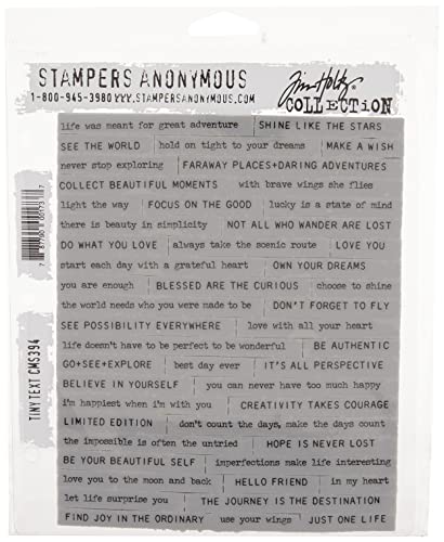 Stampers Anonymous_AGW Cling R... Stamp Set Tiny Text, One Size - down 30.31% (£13.45) to £30.92 from £44.37