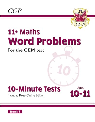 11+ CEM 10-Minute Tests: Maths...tests (CGP CEM 11+ Ages 10-11) - down 45.37% (£3.77) to £4.54 from £8.31