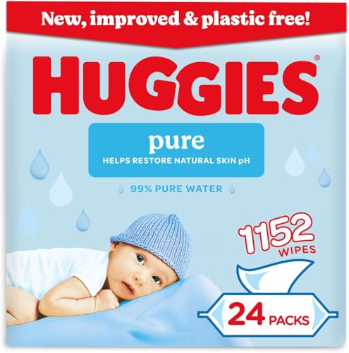 Huggies Pure Plastic Free Baby...entle on Babies' Delicate Skin - down 14.29% (£2.00) to £12.00 from £14.00