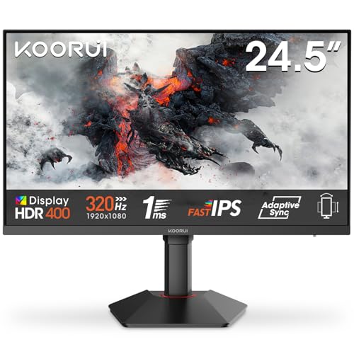 KOORUI G2511E 25 Inch Gaming M...I/DP, Low Blue Light, 99% SRGB - down 41.25% (£84.87) to £120.89 from £205.76