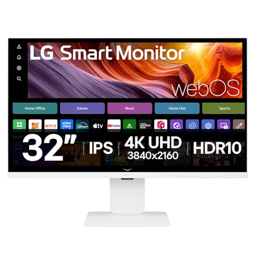 LG Smart Monitor U8 32U850SA-W | 32 inch 4K UHD IPS, White - down 11.91% (£55.69) to £411.80 from £467.49
