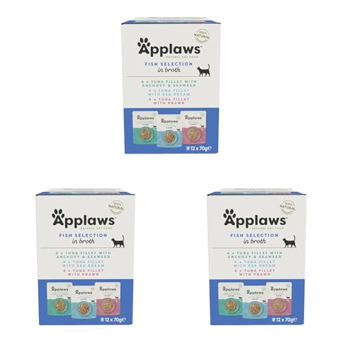 Applaws 100% Natural Wet Cat F...12 x 70 g Pouches) (Pack of 3) - down 18.25% (£6.51) to £29.16 from £35.67