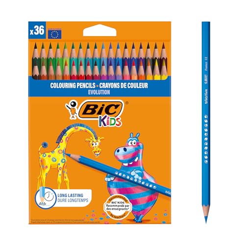 BIC Kids Evolution Coloured Pe...cils, School Supplies, 36 Pack - down 52.03% (£4.88) to £4.50 from £9.38