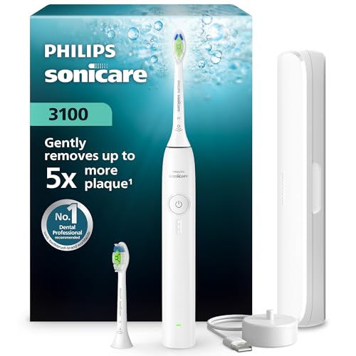Philips Sonicare 3100 Series E... Case, White, HX4034/21, [New] - down 52.64% (£50.00) to £44.99 from £94.99