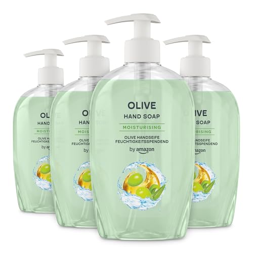 by Amazon Olive Hand Soap, 4 x 500ml - down 57.37% (£4.36) to £3.24 from £7.60