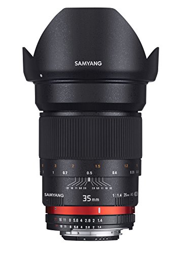 Samyang 35 mm F1.4 Manual Focus Lens for Canon AE, Black - down 10.00% (£23.47) to £211.23 from £234.70